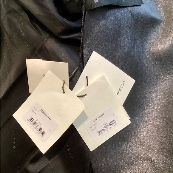 Sandro pleated leather mini skirt - Picture 7 of 7